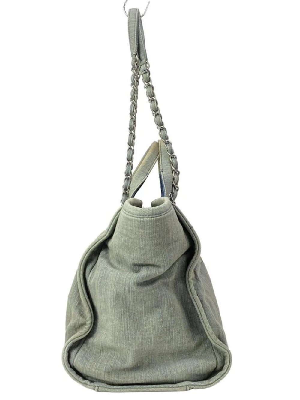 CHANEL Deauville Line A66941 Light Blue Denim Tote Bag - Picture 5 of 16